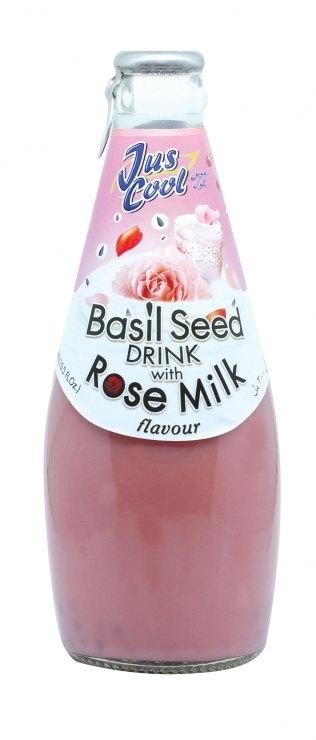 Just Cool Basil Drink With Rose Milk 290ml Indian Grocers